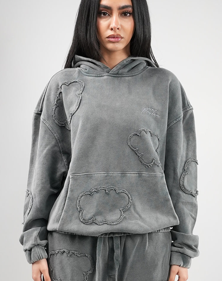 Cloud Hoodie Washed Grey