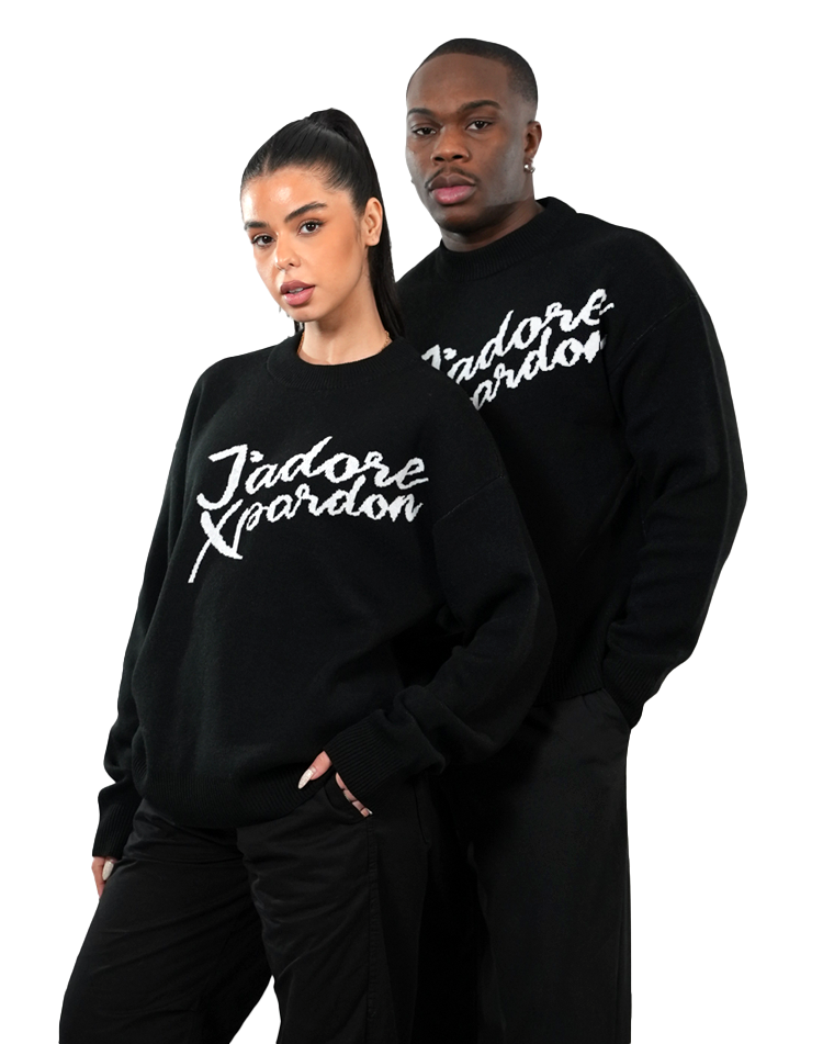 J'adore Knit Black