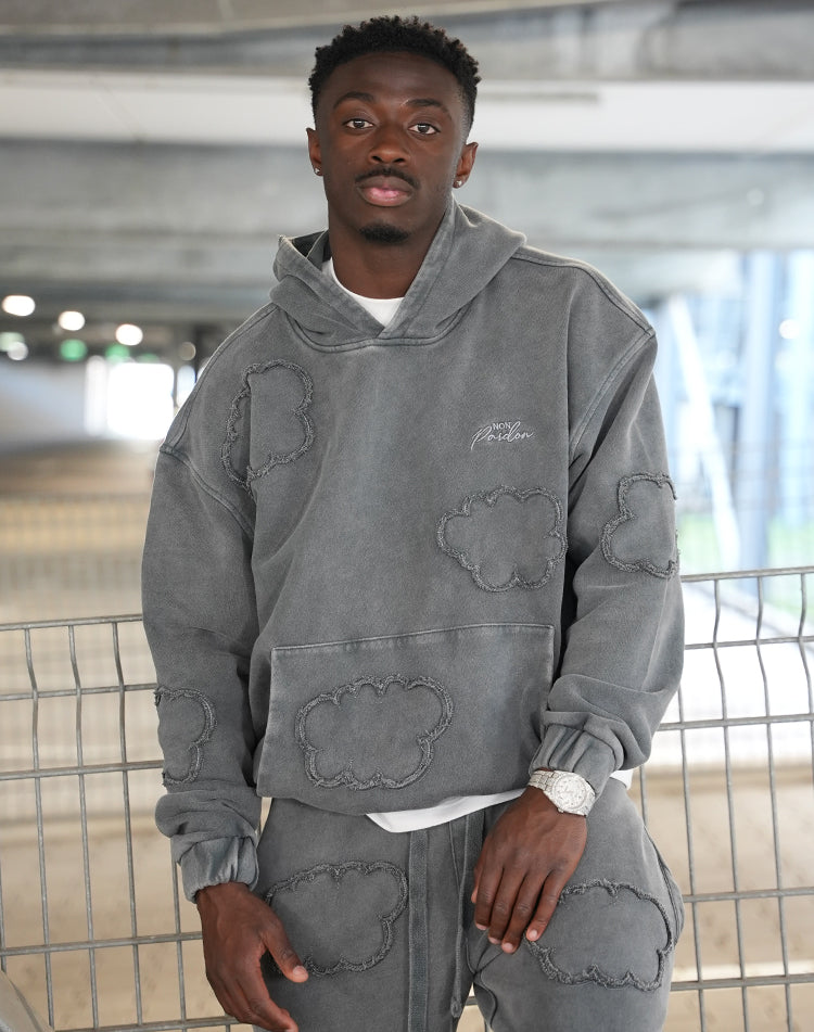 Cloud Hoodie Washed Grey