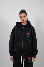 Saint Zip Hoodie Black