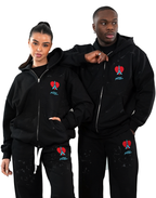Saint Zip Hoodie Black